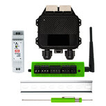 Tigo Kit di Controllo per Ottimizzatori con Datalogger Cloud Connect Advanced (CCA con Ethernet, WiFi, RS485) e Antenna per Trasmissione Dati con alimentazione a barra DIN