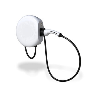 Stazione di Ricarica Sinexcel Izar 7.4kW Monofase 32A, IP65 IK10, WiFi, Bluetooth, Ethernet, 2 Tessere RFID Incluse, Wall Box Bianco con Cavo Tipo 2 Lunghezza 3m