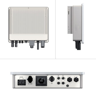 SINEXCEL Inverter Fotovoltaico Isuna Monofase Ibrido On-Grid/Off-Grid 5kW, Doppio MPPT, CEI 0-21, WiFi e Meter Inclusi, Garanzia 10 Anni IP65