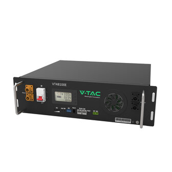 Batteria di Accumulo 5.12kWh al Litio-Ferro-Fosfato LiFePO4 BMS Integrato Modulo da Rack per Inverter Fotovoltaici CEI 0-21 51.2V 100Ah Garanzia 10 Anni