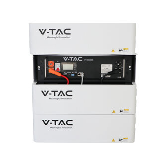 Batteria di Accumulo 5.12kWh al Litio-Ferro-Fosfato LiFePO4 BMS Integrato Modulo da Rack per Inverter Fotovoltaici CEI 0-21 51.2V 100Ah Garanzia 10 Anni