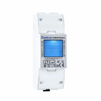 Meter Monofase Eastron RS485 Modbus, Contatore Bidirezionale per Sistemi Fotovoltaici con Inverter Deye e Solis, Controllo Energetico e Misurazione Precisa