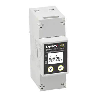 Meter DFUN Monofase Contatore Bidirezionale 1*230V RS485 per Misurazione Precisa e Controllo Energetico Avanzato