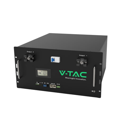 Batteria di Accumulo 9.6kWh al Litio-Ferro-Fosfato LiFePO4 BMS Integrato Incluse Staffe per Ancoraggio a Muro per Inverter Fotovoltaici CEI 0-21 48V 200Ah Garanzia 10 Anni