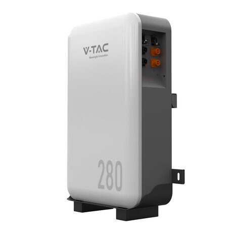 Batteria di Accumulo 14.33kWh al Litio-Ferro-Fosfato LiFePO4 BMS Integrato per Inverter Fotovoltaici CEI 0-21 51.2V 280Ah IP65 Garanzia 10 Anni