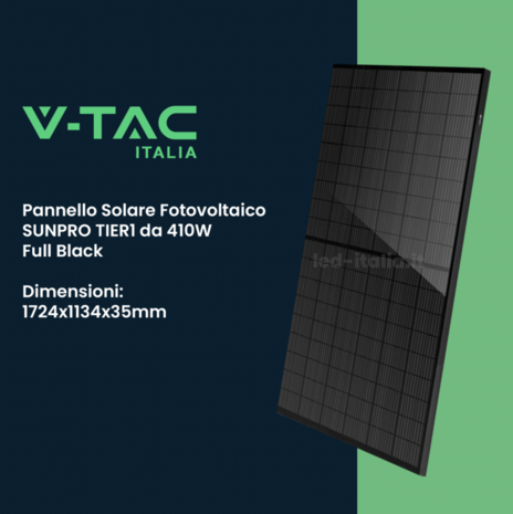 KIT Fotovoltaico Monofase 8kW con Inverter Ibrido, 24 Moduli TIER-1 410W (9.84kW) Full Black con Accumulo LFP 10kWh
