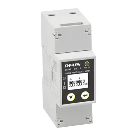 Meter DFUN Monofase Contatore Bidirezionale 1*230V RS485 per Misurazione Precisa e Controllo Energetico Avanzato